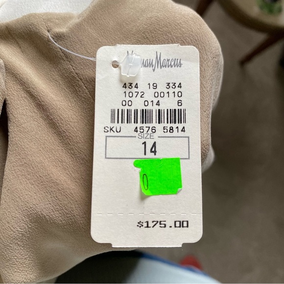 NWT ~ VTG ~ 1990s ~ Y L Dress ~ Camel & Cream Reversible Column Dress ~ Size 14 - Picture 7 of 7